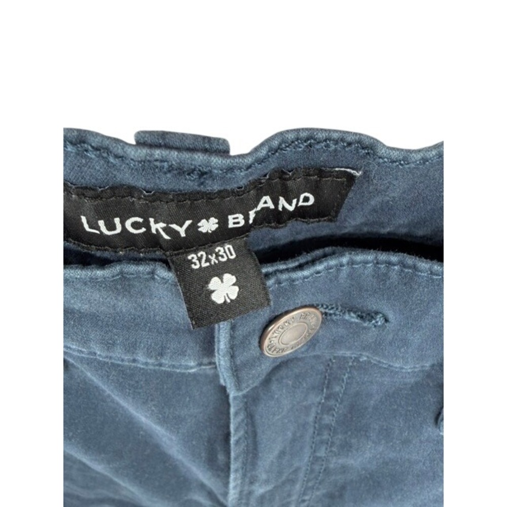 Lucky Brand 121 Slim Straight Jeans Mens 32x30 Dark Teal Blue Slate Pants